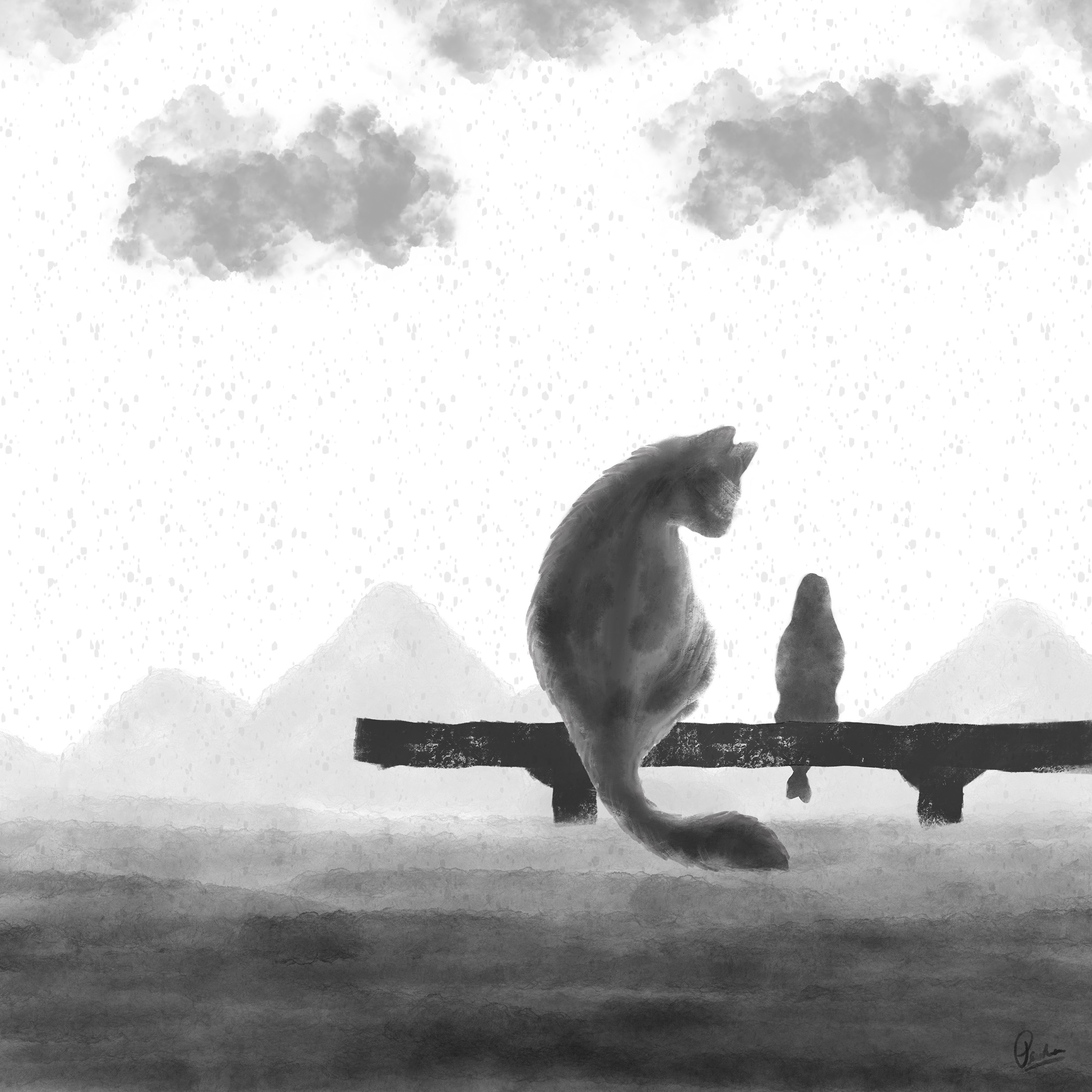 A Cat had a Pet Girl