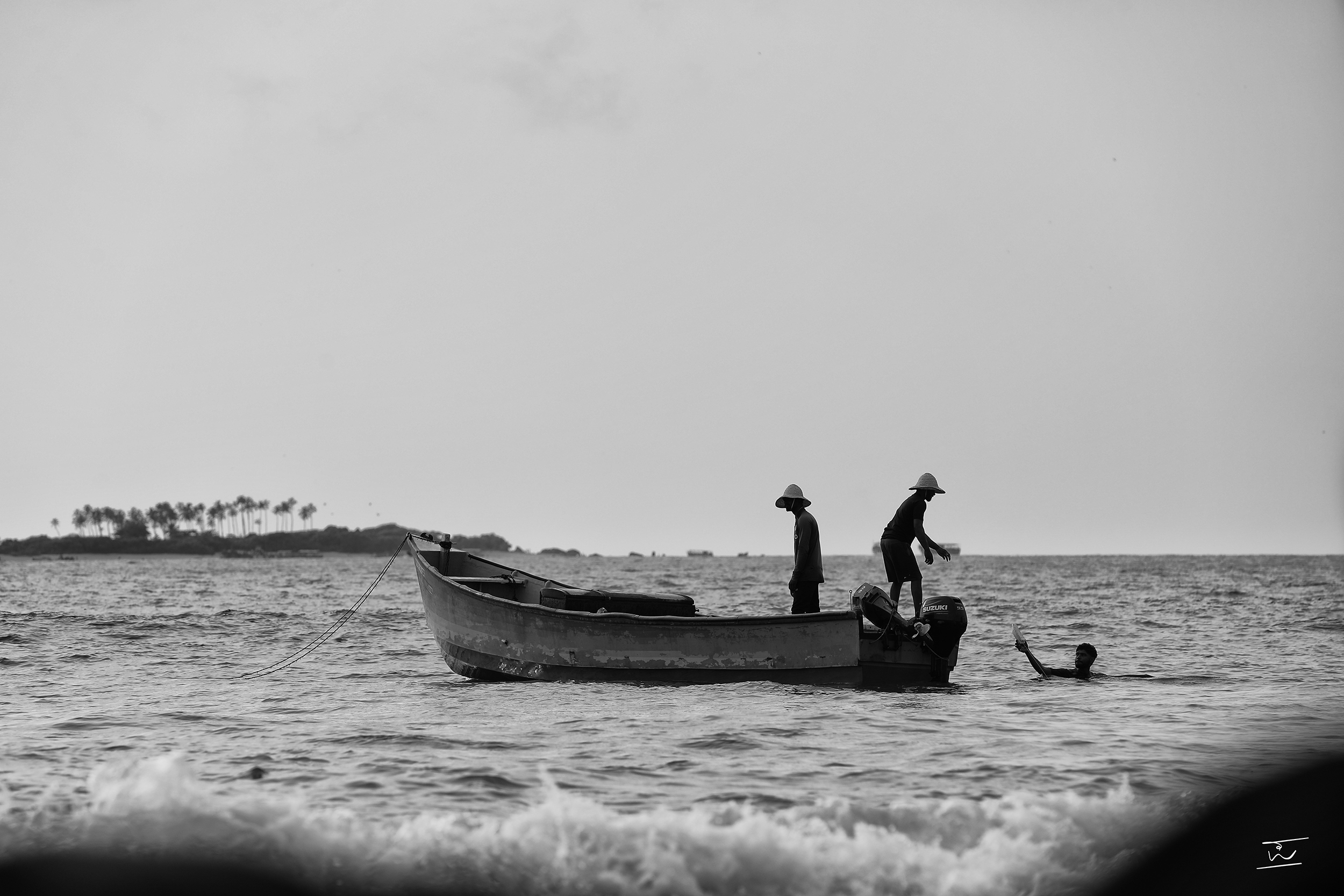 Three with the Sea